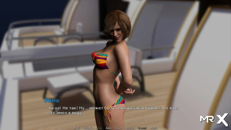 Mr Studio X: Water World - maiô apertado e sexo na cabine E1 # 211