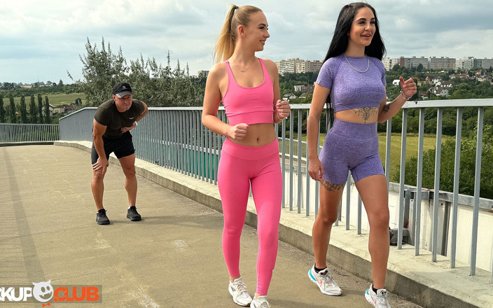 Pickup Club: Runner Jenny Wild in Wild Threesome in the Wild!