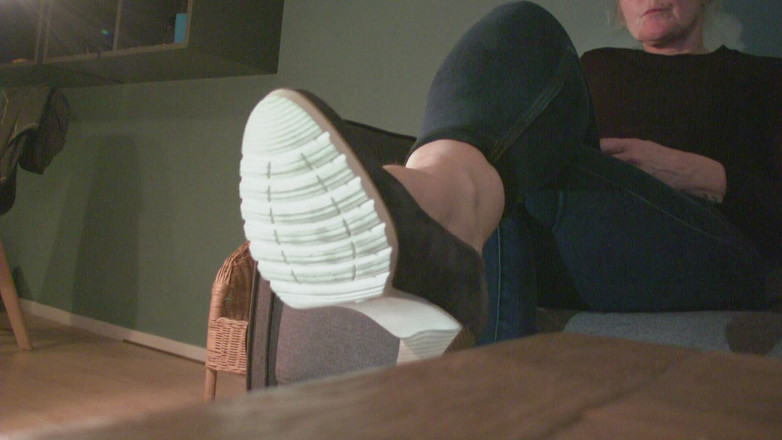 MisS Angel: Jeu de chaussures en jean bleu