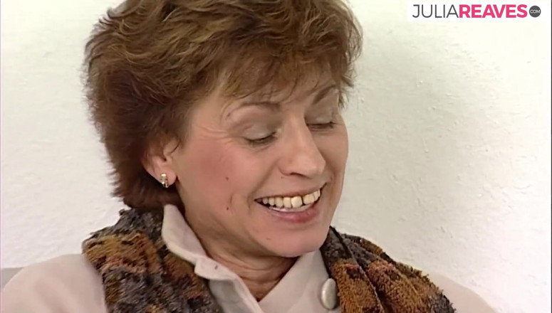 Retro German Casting Tour: Granny moans in pleasure as a monster dildo is shoved...