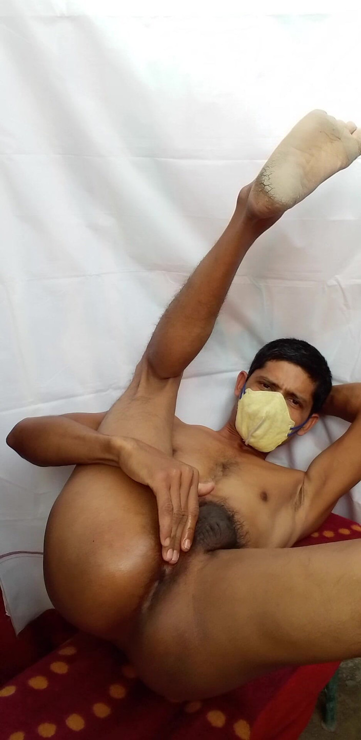 Che: Velký černý smoll díra prstění šukání indického muže