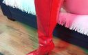 Slut temptation: Raunchy Red Boots