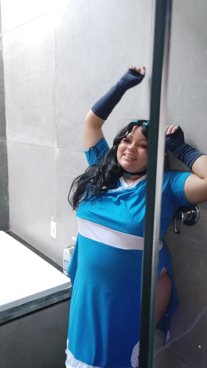 Cutiepiie Chubby: BBW Katara Cosplay Photoshoot Making off