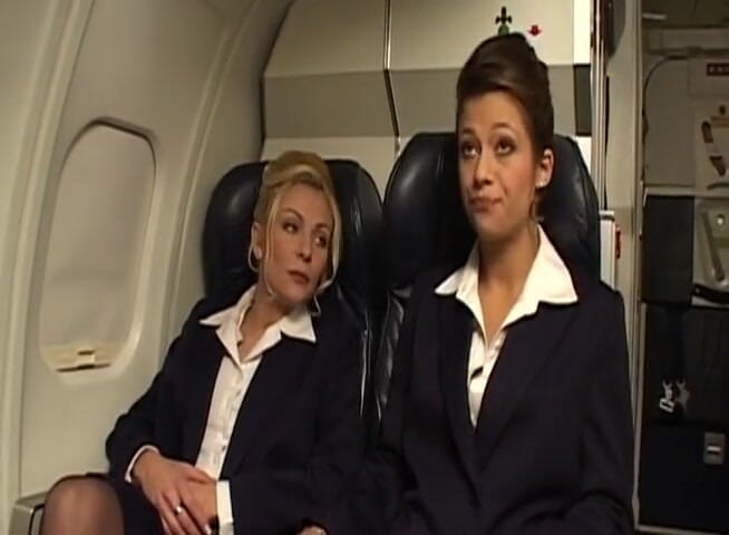 Public Lust: Naughty girl gets fucked in the plane