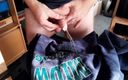Sex hub male: John is peeing on his own sweatshirt