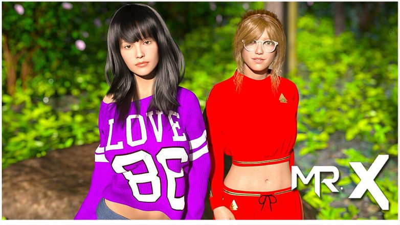 Mr Studio X: Dusklight Manor - teman wanita membonggol antara satu sama lain dengan...