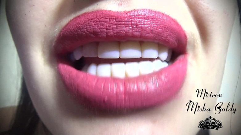 Goddess Misha Goldy: Strawberry rosa läppar JOI