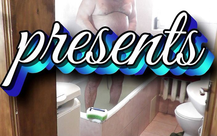 XXX platinum: In the Bathroom Sexy Naked Woman Shaved Pubis and Balls...