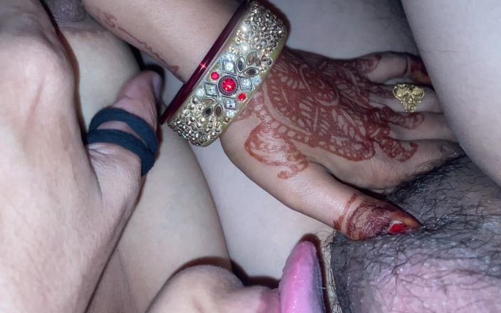 HornyBeauty96: Balayında sert seks yeni evli çift fingring taşak yalıyor büyük götlü...