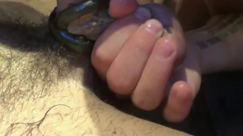 Sneaker Sex Kinky: Feet cock masturbation before sex