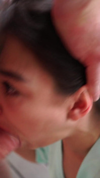 Quick POV Blowjob by Effy End and Martin Spell.
