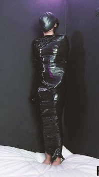 HD Moni Lee First Mummification Breath Play Bag Swimcap