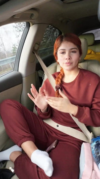 How Many Times She Peed Squirted and What Else She Did on a 6h Road Trip