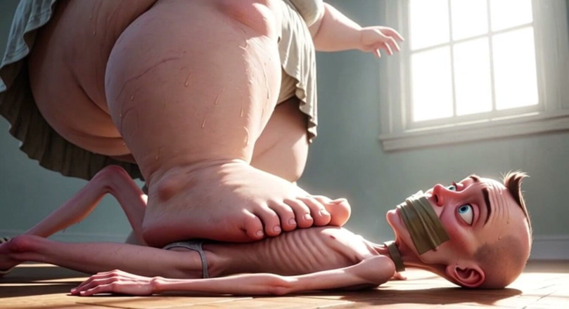 YOUR BEST FANTASY: SSBBW tvrdě šuká na tváři člověka - ponížení