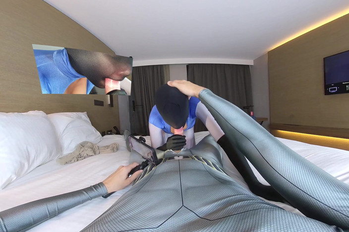 Nylon Xtreme VR: 180 VR Nora Fox Cocoon encasement nylon seks