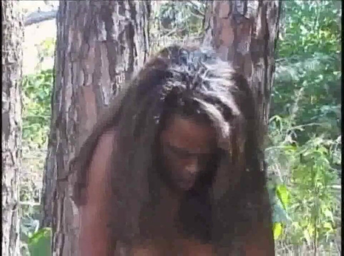 Shemale videos: Yougn Latina dude used by bisex Latino in forest cruising