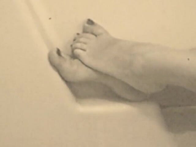 Aunt Ann: Fat Hairy MILF BBW Shows Feet Arched up Pussy &amp; Moans
