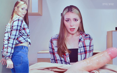 Spooky Boogie: Sexig petite brud fångades i ett brott, fick kroppsanalt straff...