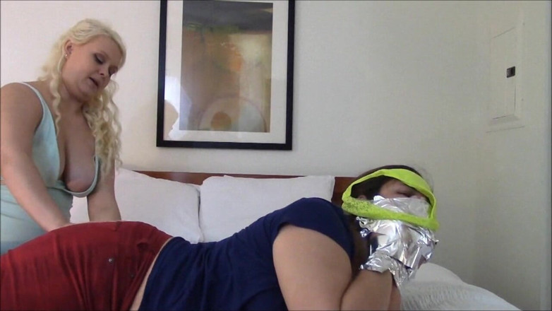 Selfgags classic: Backstabbing roommate: bound, spanked &amp; humiliated!