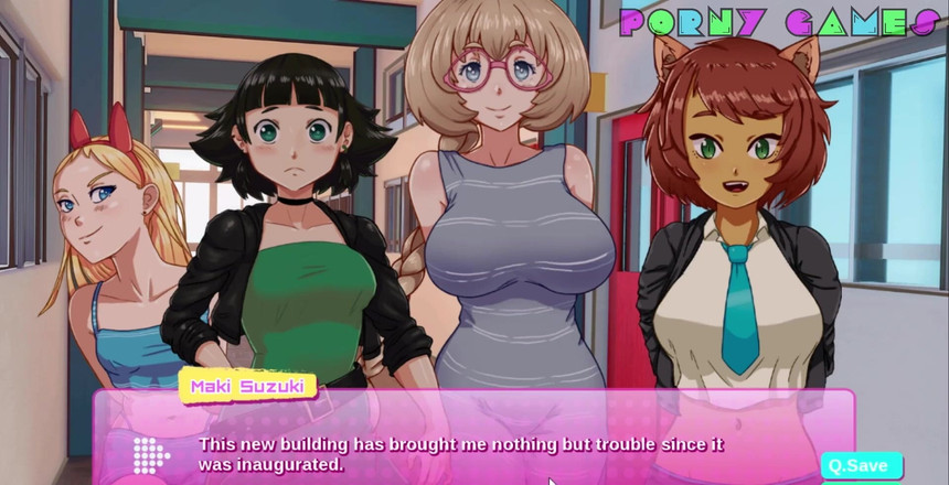 Porny Games: Heroes University H - prolog - masturbacja za kolegium część 5