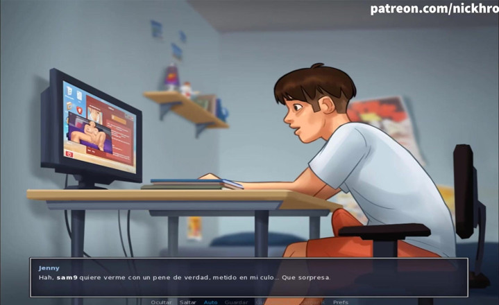 Cartoon Universal: Saga estivale, partie 95 - demi-sœur webcam (sous-titres en espagnol)