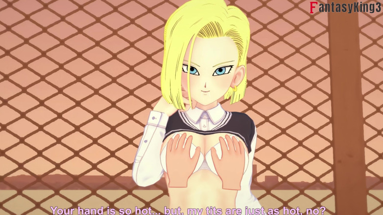 Fantasy king: Android 18 Enters College to Continue Fucking Gohan - Dragon Ball Zex...
