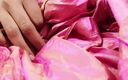 Satin and silky: Dick Head Rub with Pink Shaded Satin Silky Salwar of...