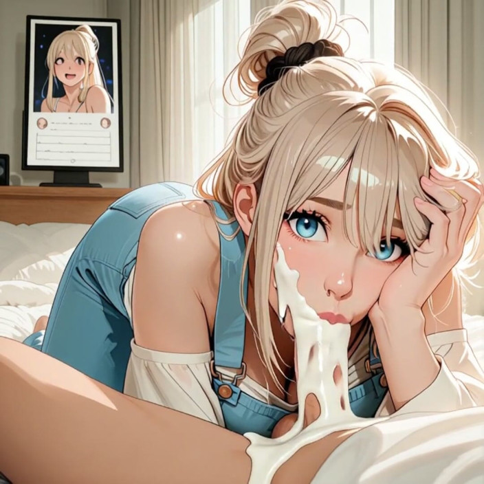 My night collection: 의붓오빠의 작은 자지를 빠는 그녀의 좋아하는 취미(ai-generat)