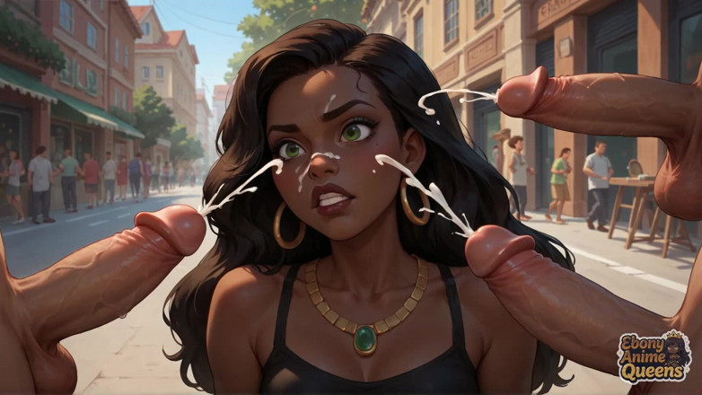 Ebony Anime Queens: Xxx tuyệt vời với những con đĩ da đen điên cuồng và kỹ...