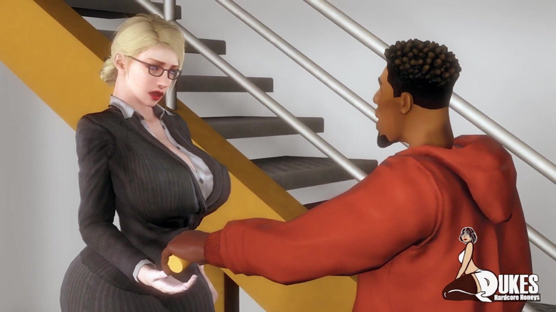 Dukes Hardcore Honeys: Housewife fucks black teen for pills
