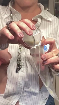 49-year-old MILF Still Bottles Breast Milk