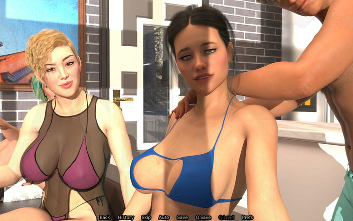 Adultgameplayvideos studio: 崇拜婚姻 - v0.9 - 伊芙琳的大学朋友，布兰登给她按摩