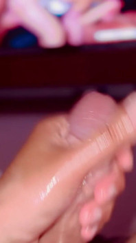 Oiled up Mbig Dick Masturbation to Gangbang