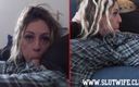 Slutwife Club: केवल प्रशंसक - कैंडी क्रॉस के साथ सोफे पर ठंडा करना - दोहरा दृश्य