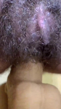Anal with Big Dildo Close-up