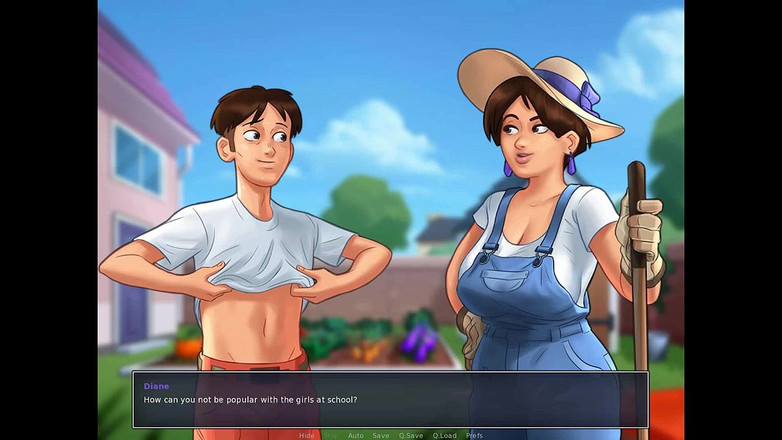 Dirty GamesXxX: サマータイム・サーガ:庭の角質クーガー熟女 ep.23