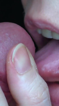 Peehole Penetration with the Tongue During a Blowjob