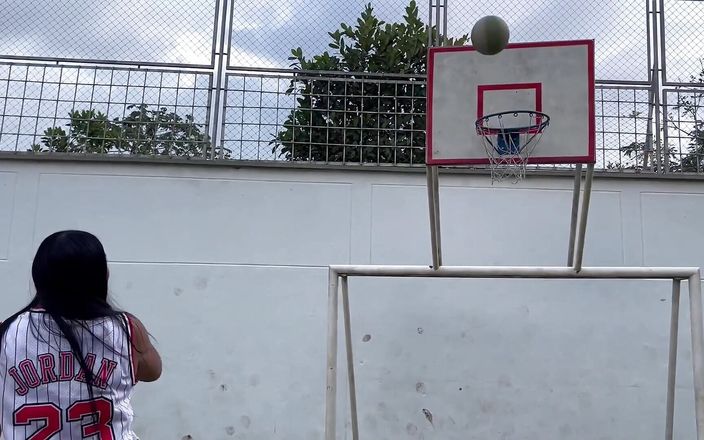 MelaniRincon: I Lose a Bet Playing Basketball and They Fuck Me...