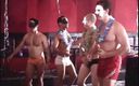 Gays Case: Gorgeous muscular latino dudes in masks have a hot gay...