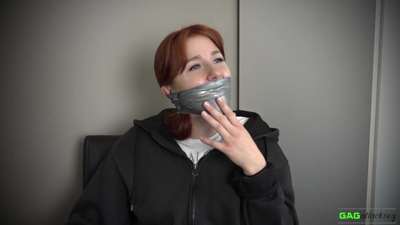 Gag Attack: Red Foxy - PVC tape gags