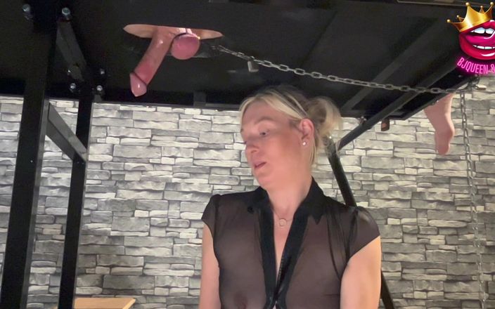Mistress BJQueen: Milking Table and Milking Chair Ruined Orgasm Cumshot Compilation