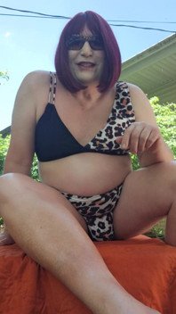 Sunbathing in the Backyard!