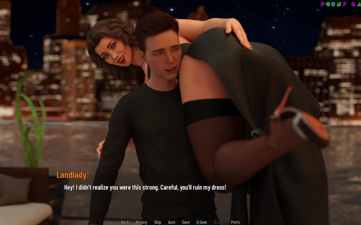 Porny Games: Giorni universitari di greebo - Notte in hotel con la matrigna 9