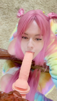 I'm Practicing Swallowing Cum on a Dildo.