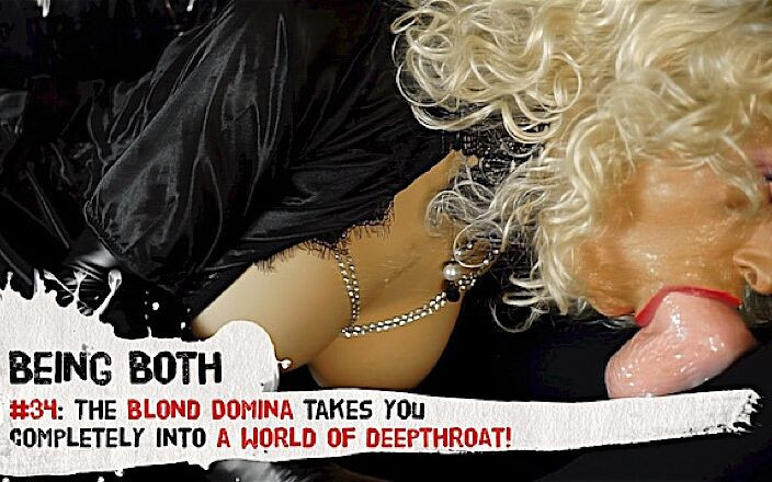 Being Both: #34- Domina blonde membawa anda sepenuhnya ke dalam dunia deepthroating!...