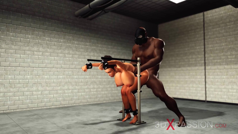 3dxpassion: BDSM experience. A sexy brunette likes it rough