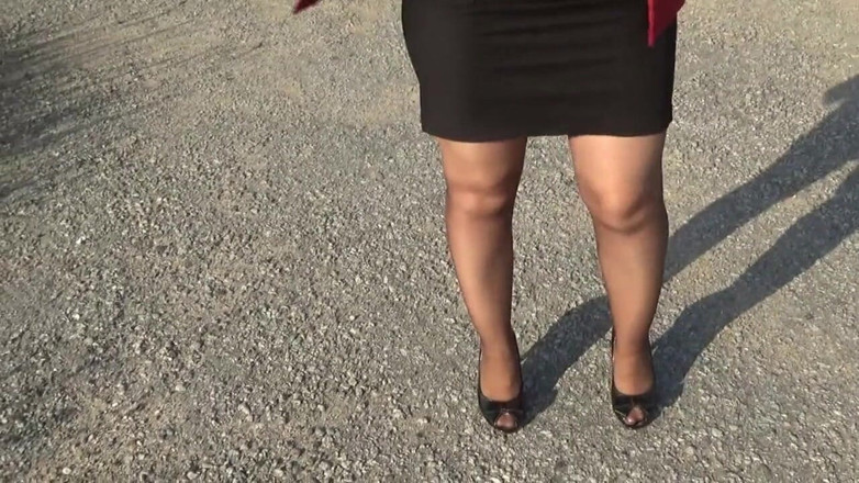 Nylon-Heels: Business style -sexy lady