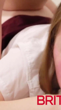 British 18-year-old's first-ever anal fuck