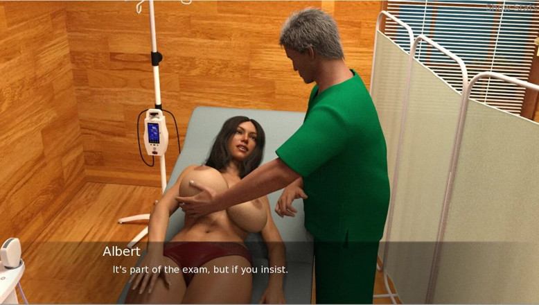 XXX Games Bunk: Project Hotwife - Gameplay - Roleplay - Office Tease and Doctor Checkup Part 1