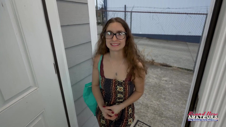 Brand New Amateurs: Teen nerd comes in for audition sucks cock and fucks...